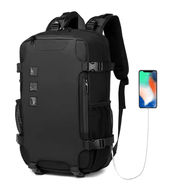 OZUKO Large 16-Inch Laptop Backpack – USB Charging Waterproof Travel & School Bag for Men