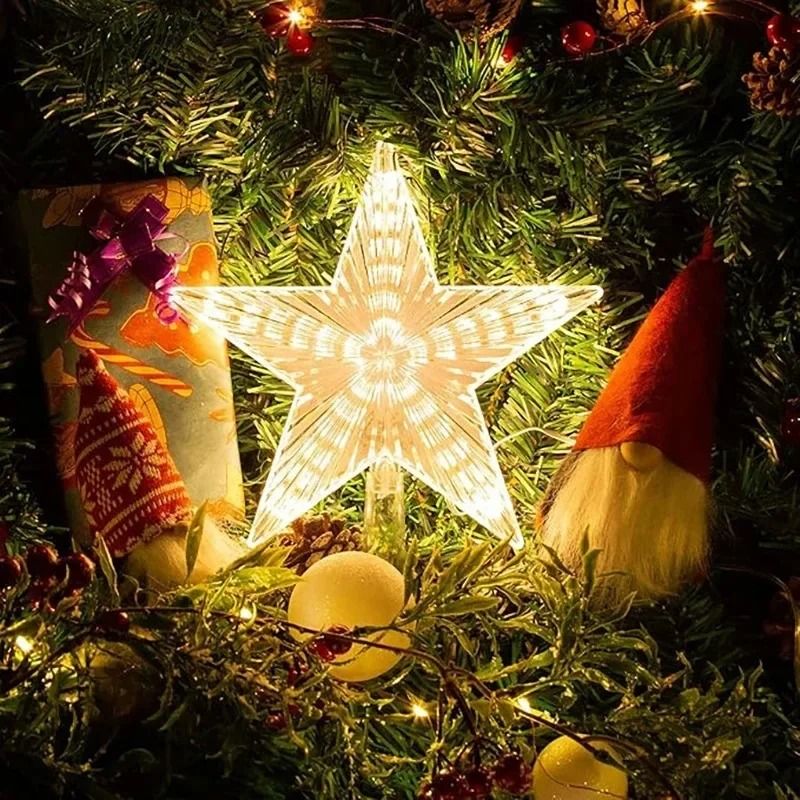 LED Christmas Tree Star Light for Holiday Decoration
