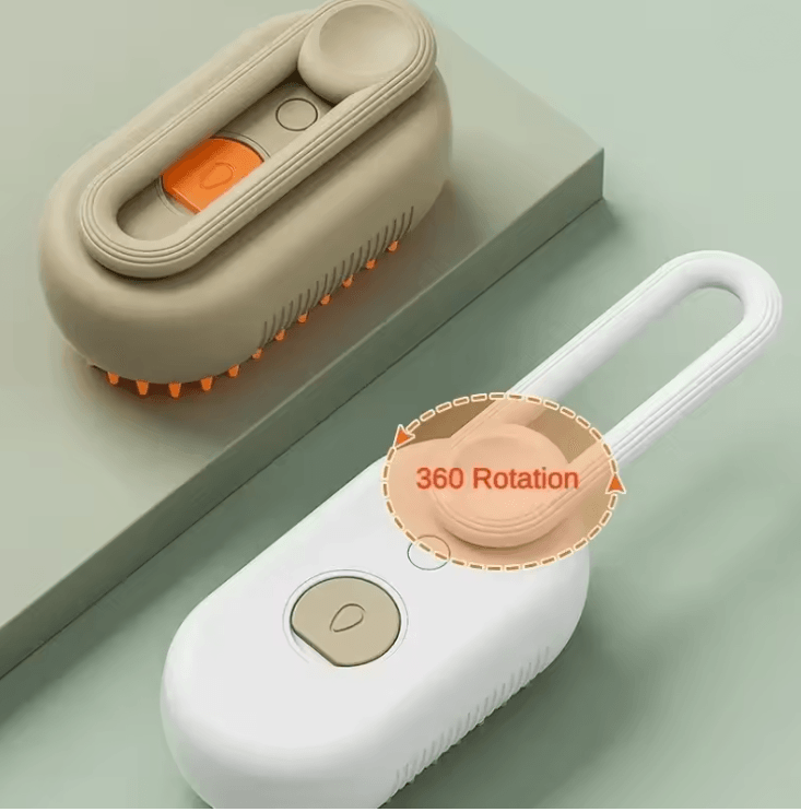 PawSteam 3 in 1 Pet Grooming Brush with Steam Care