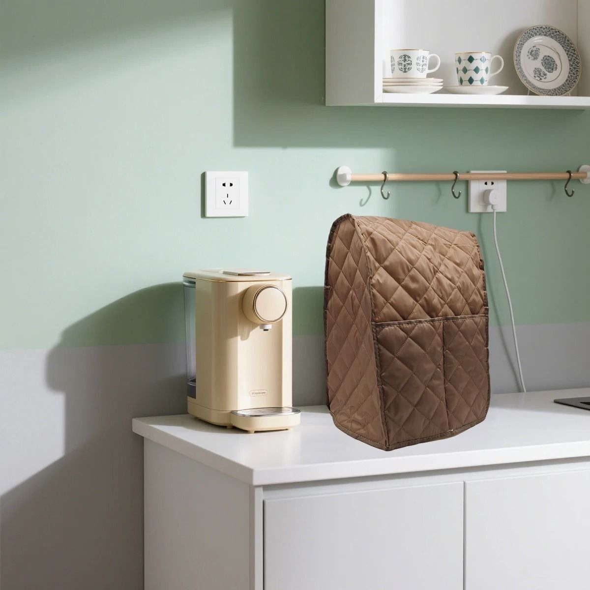 Solid Color Exquisite Quilted Polyester Blender Cover