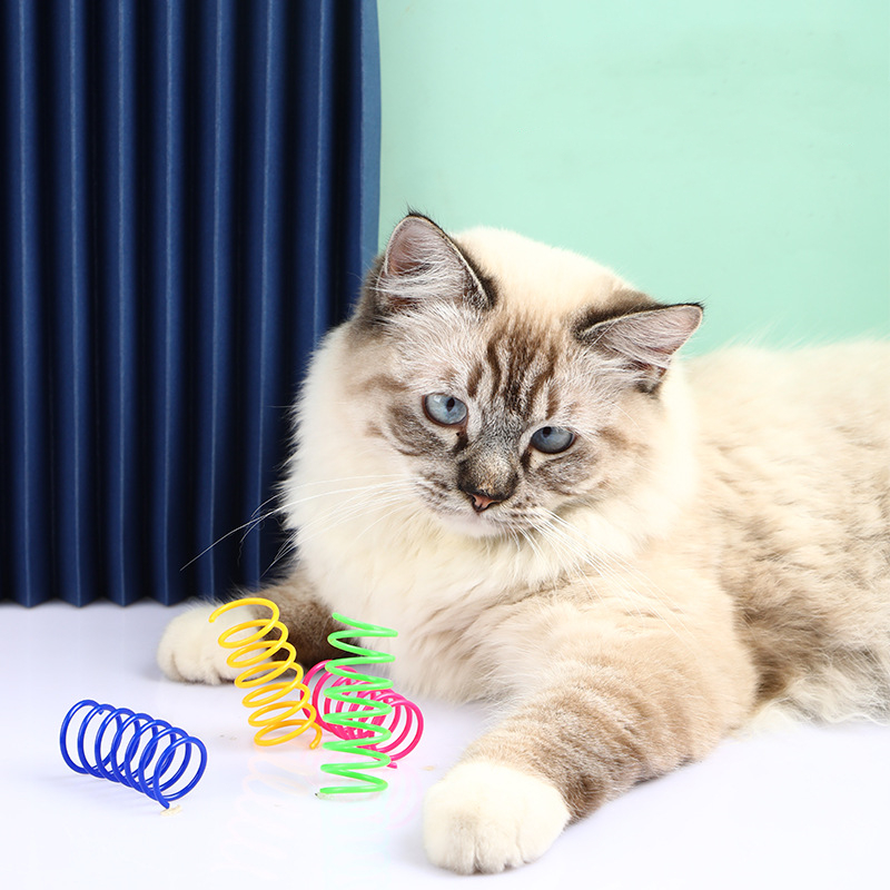 Colorful Cat Spring Toy Set: 4/8/16/20pcs Durable Springs for Pet's Playtime