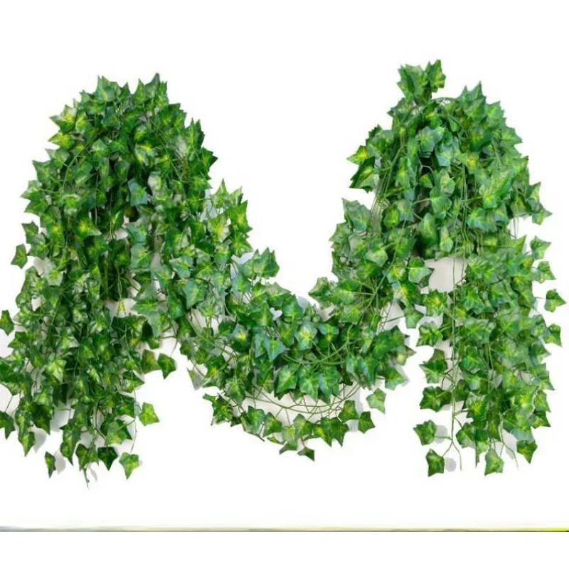 EverGreen Ivy Leaf Garland Artificial Hanging Vine for Home Decor