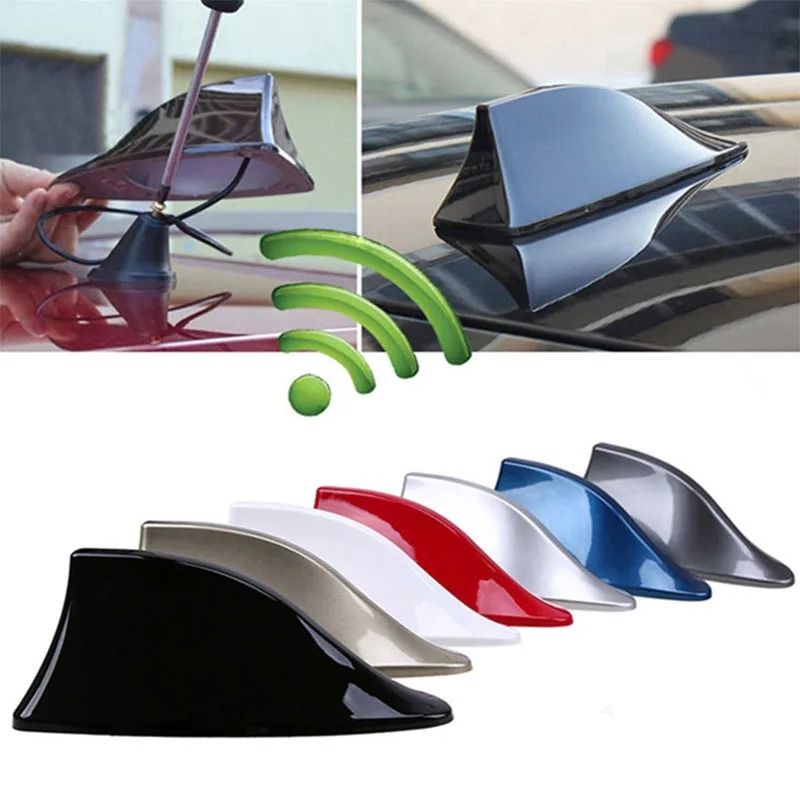 Universal Carbon Fiber Shark Fin Antenna Car Roof Signal Booster