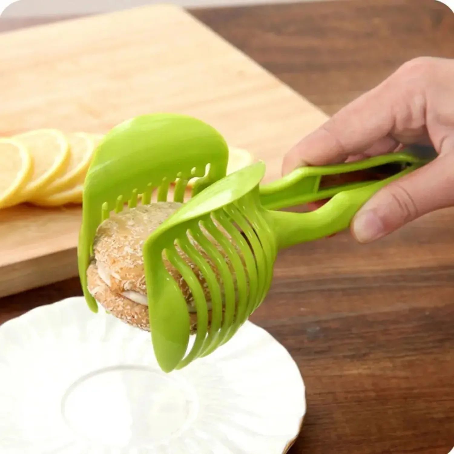Handheld Potato Tomato Lemon Slicer Kitchen Cutting Tool