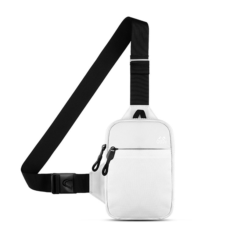 Mens Waterproof Chest & Crossbody Shoulder Bag with Phone Pouch