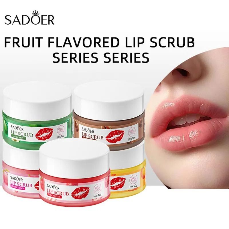 Fruit Series Strawberry Lip Scrub – Revitalizing Dead Skin Removal & Brightening Therapy
