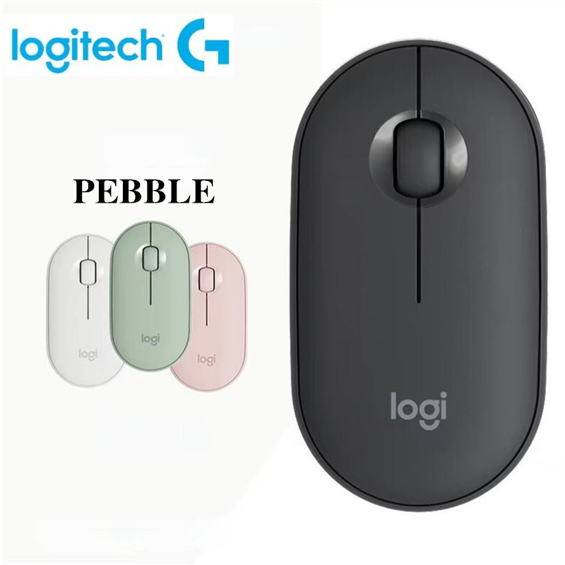 Wireless Bluetooth Mouse, Logitech Pebble M350 Laptop Tablet Mouse, Light and Thin Mute Office Mini Mous