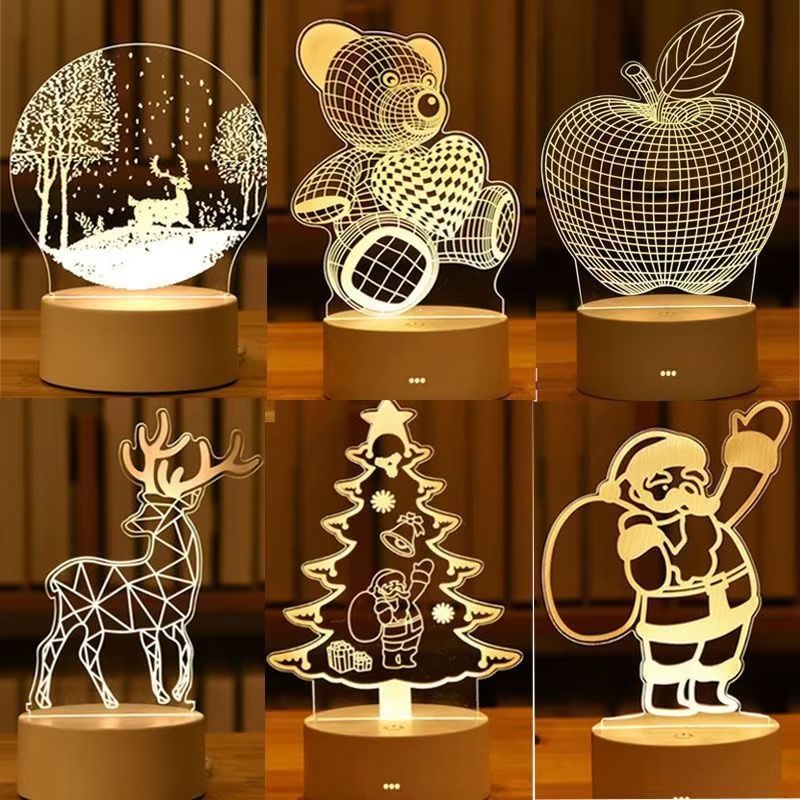 3D Visual Illusion LED Desk Lamp - Creative Night Light Gift for Kids