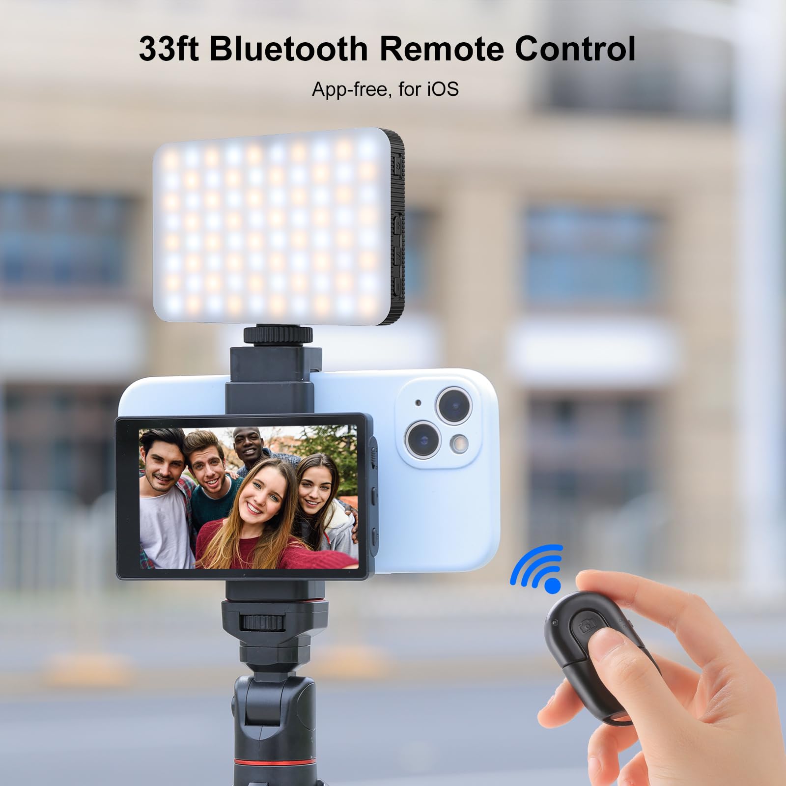 Phone Vlog Selfie Monitor Screen, Using Phone Rear Camera for Selfie Vlog Live Stream TikTok