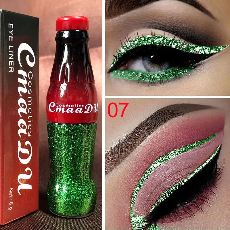 Waterproof Glitter Eyeliner Long Lasting Shimmer Eye Makeup
