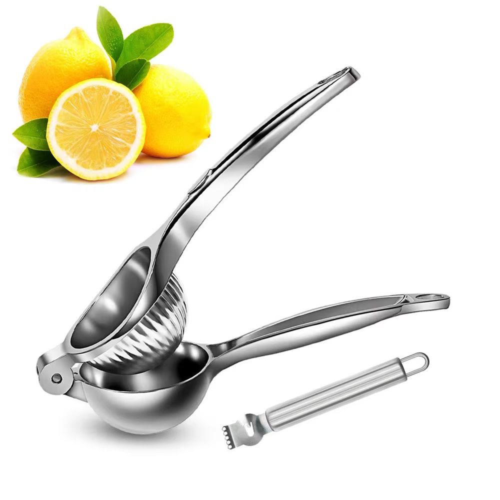 LMETJMA Premium Zinc Alloy Lemon Squeezer Manual Citrus Juicer