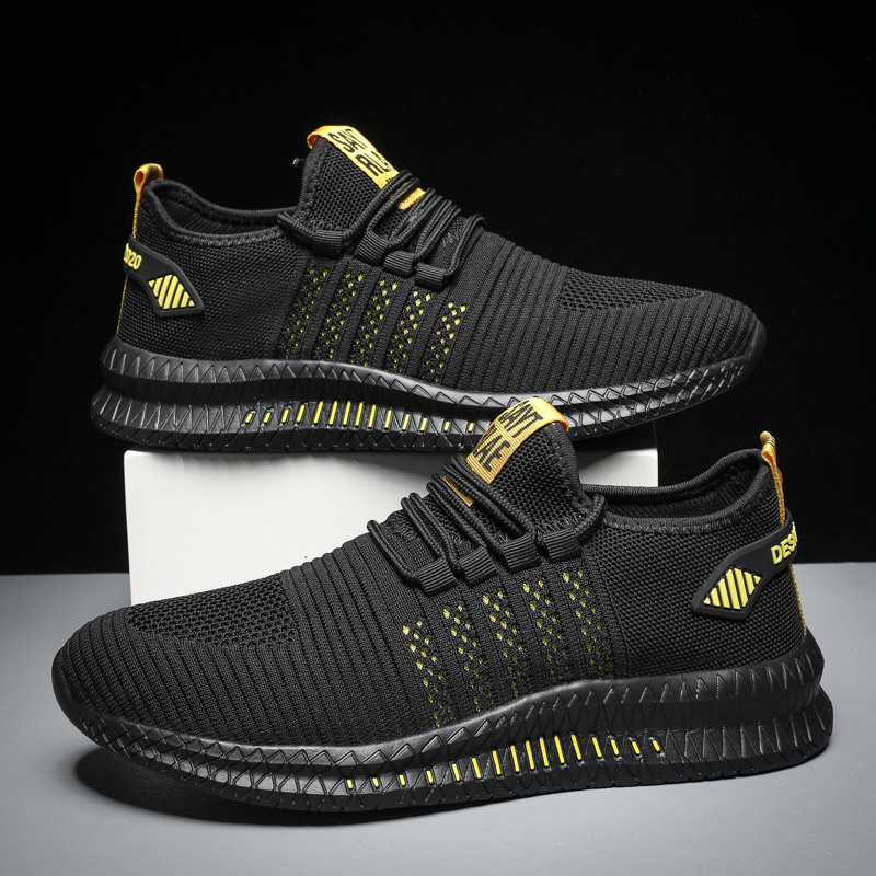 Casual Shoes Fashion Sneakers Lightweight Breathable Walking Shoe Lace Up Male Footwear
