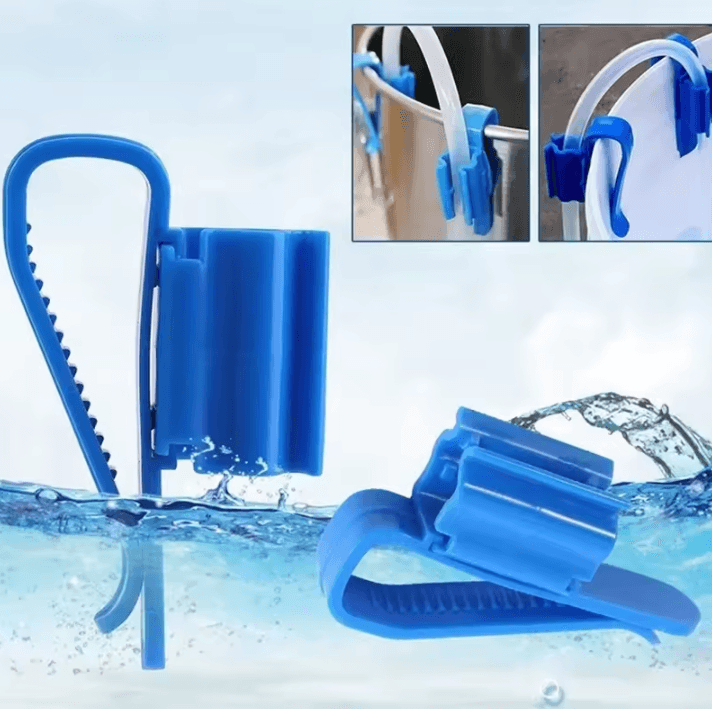 Aquarium Filtration Pipe Holder & Flow Control Clamp – Syphon Tube Clip for Fish Tank & Home Brew Bucket