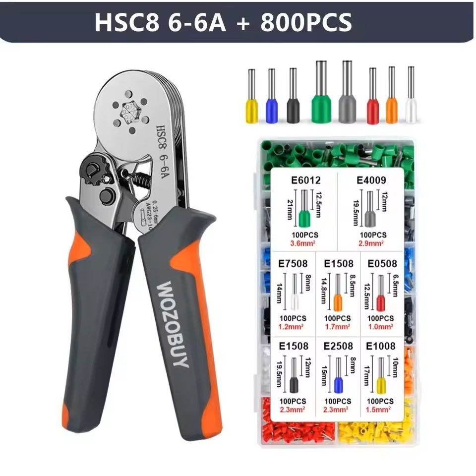 Mini Electrical Wire Crimping Tool with Ferrule Sleeves