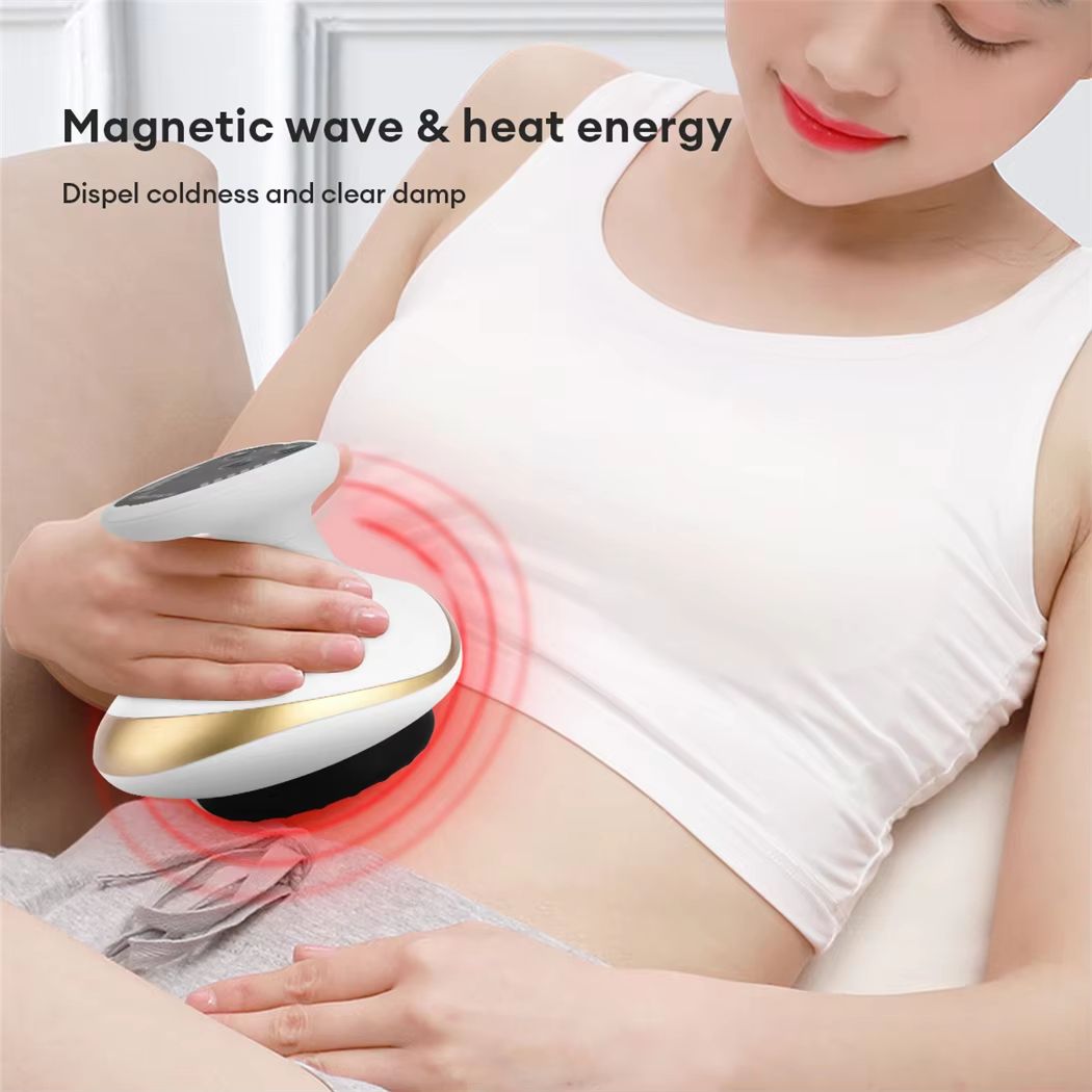Electric EMS Body Massager with LCD Display – Cupping Therapy, Guasha Scraping, Vacuum Suction & IR Heating Slimming Dev