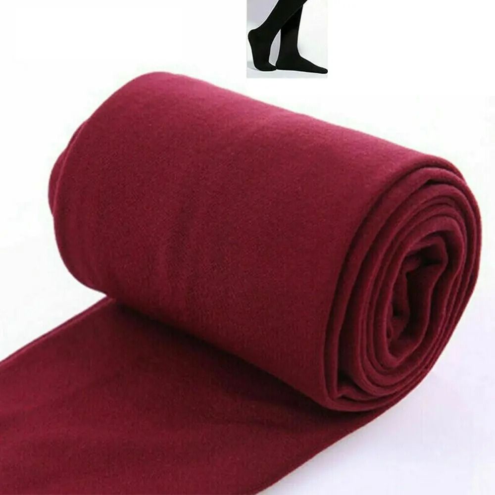 Womens Thermal Fleece Pantyhose Warm Fleece Lined Tights Winter Full Foot Leggings