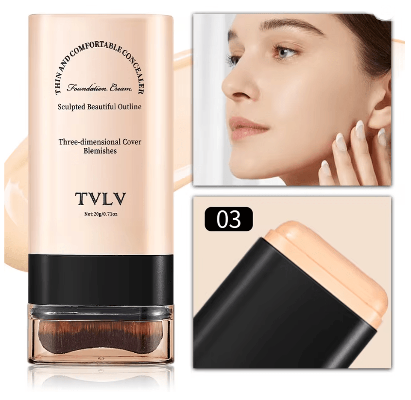 TVLV Eraser Foundation Stick with Built In Brush