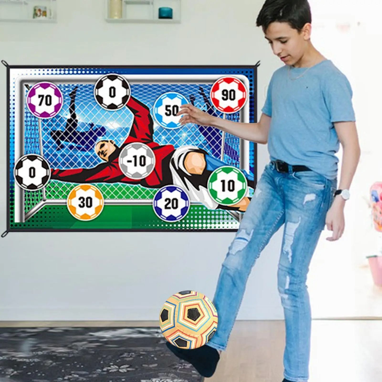 Kids Soccer Toss Game Set