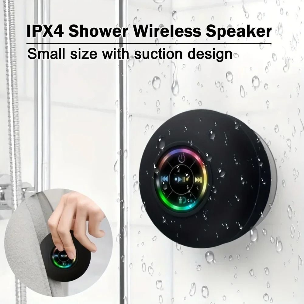 Mini Waterproof Bluetooth Speaker With Suction Cup