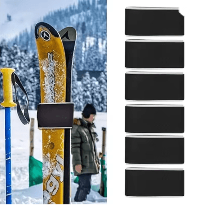Adjustable Ski Fixing Band Brake Retainer Straps for Skis and Snowboards