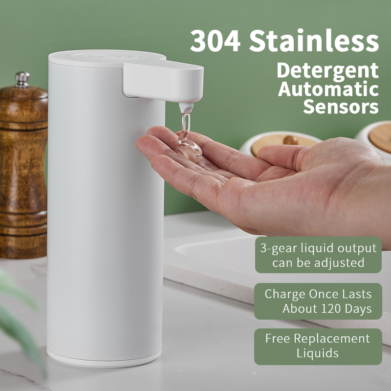 Automatic Soap Dispenser Smart Touchless Kitchen Hand Sanitizer, Stainless Steel, Electric Body Wash Soap Dispense