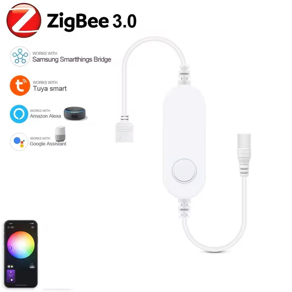 Zigbee Smart LED Strip Controller RGB and Dimmer Compatible with Alexa and SmartThings