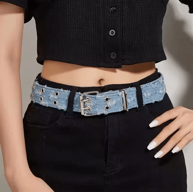 Luxury Punk Style Star Buckle Belt for Men and Women