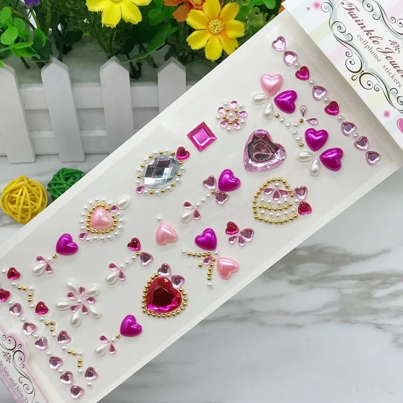 RadiantGlow Rhinestone Face Gems Self Adhesive Face Gem Stickers Festival Crystal Makeup Jewels