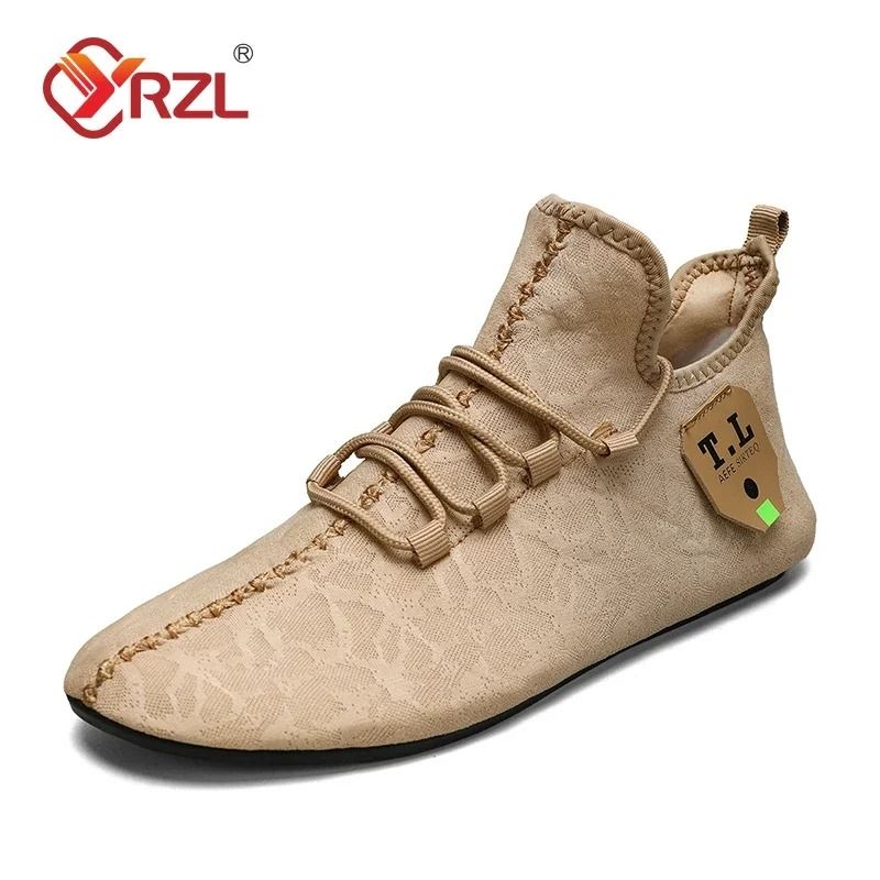 Yrzl Mesh Loafers Men Driving Moccasins Breathable Lightweight Slip On