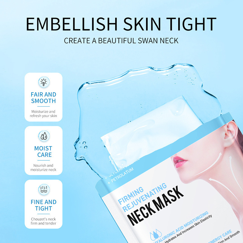 Hyaluronic Acid Neck, Mask Collagen Firming, Moisturizing Necks Skin Care, Brightening Beauty, Neck Masks Nourishing