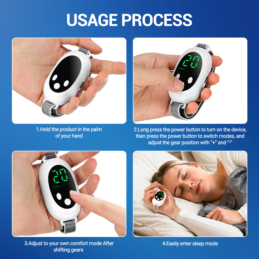 EMS Sleep Aid Machine, Microcurrent Sleep Aid Device, Palm Pulse Massager, Natural Insomnia Relief, Sleep Instrument