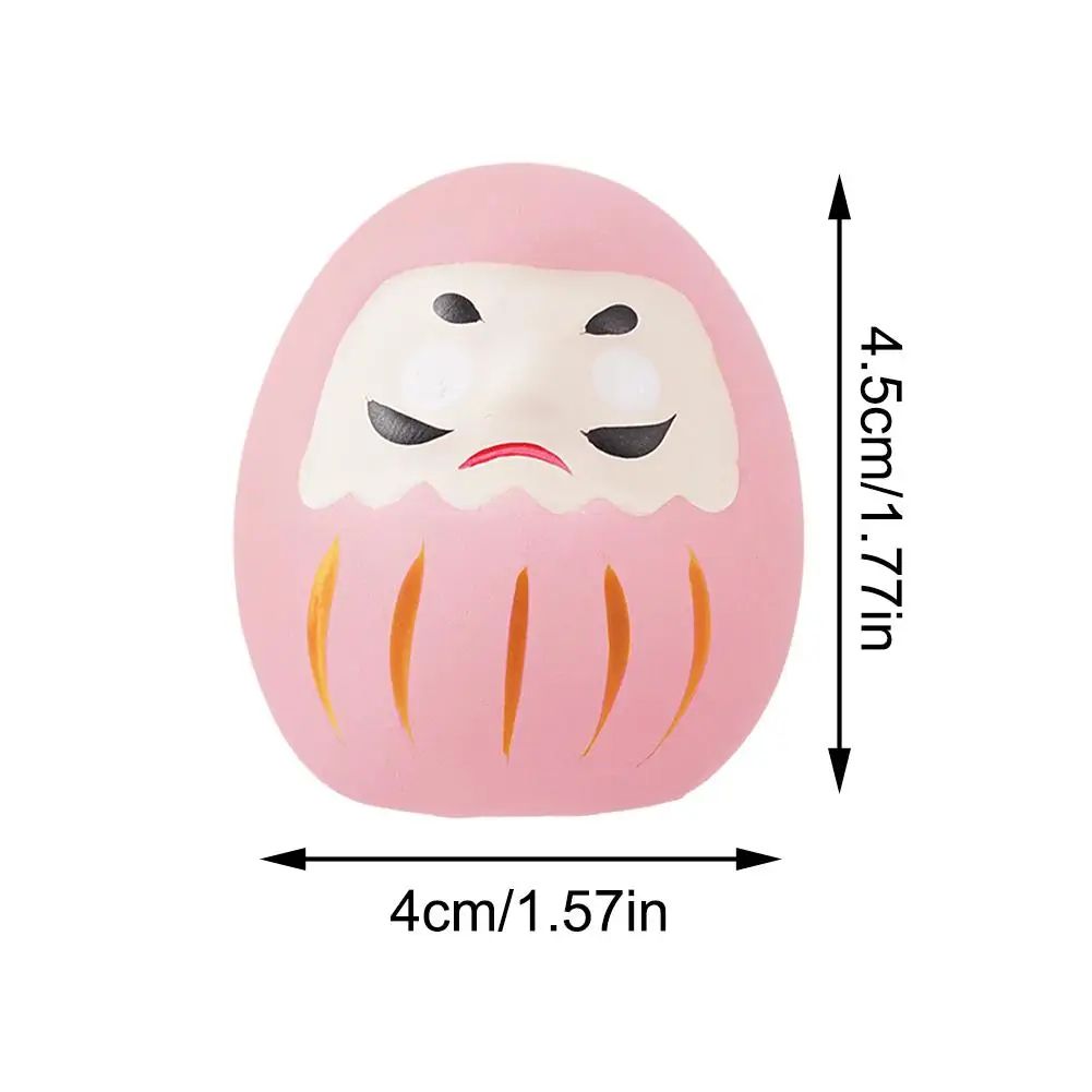 Mini Ceramic Daruma Doll Lucky Charm