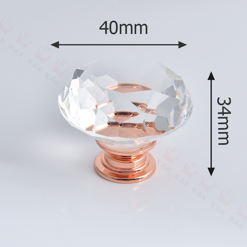 Crystal Cabinet Knobs Gold Drawer Handles Set Luxury Diamond Kitchen Cabinet Pulls