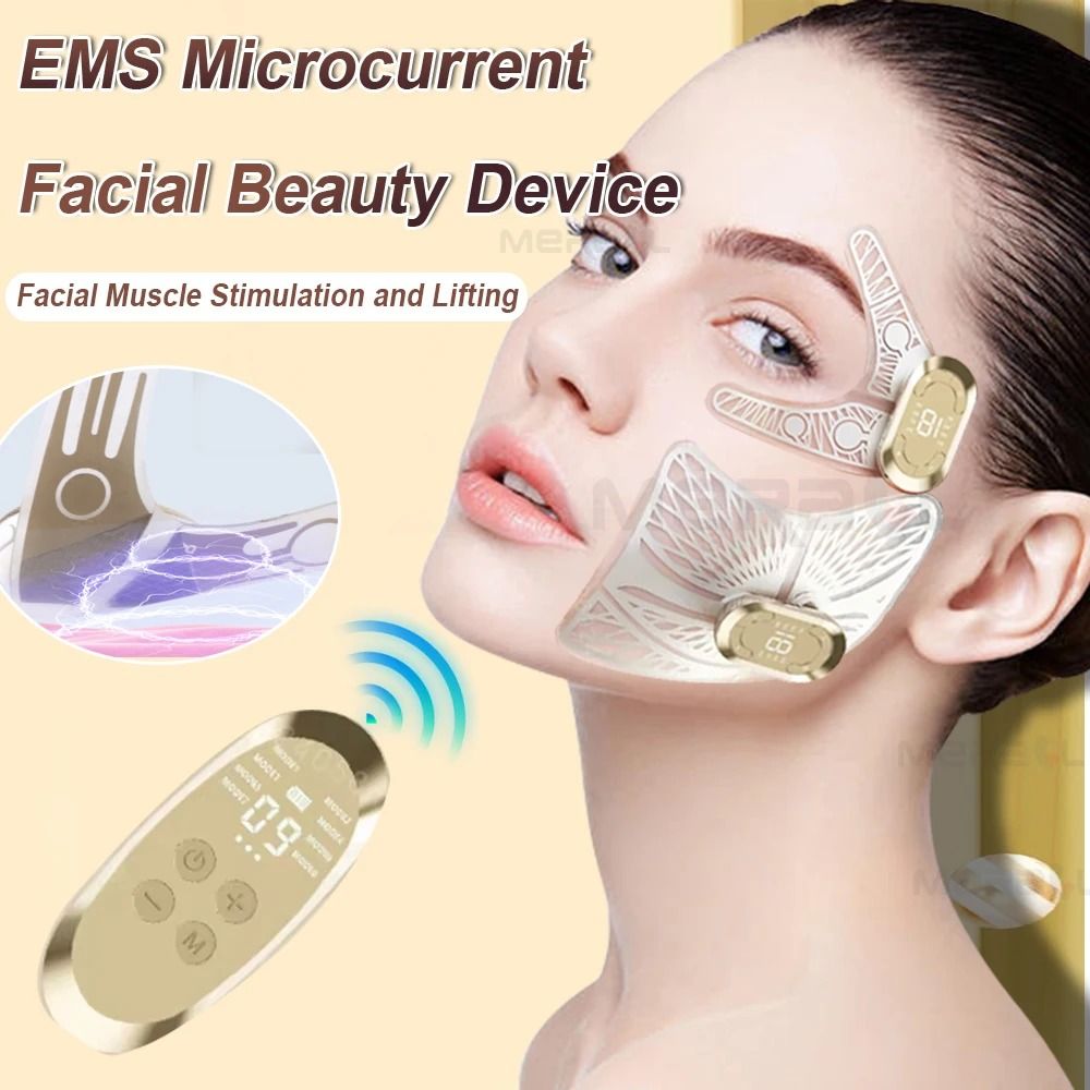 EMS Facial Eye Massager Dual Head Electric Skin Tightener