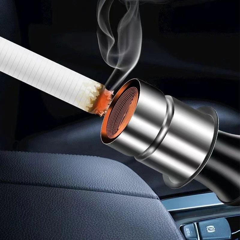 Professional Cigar Lighter, Portable Car Emblem Cigarette Lighter, Auto Smoking Accessory
