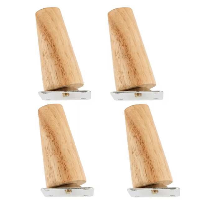 Solid Wood Furniture Legs Replacement Feet Set of 4