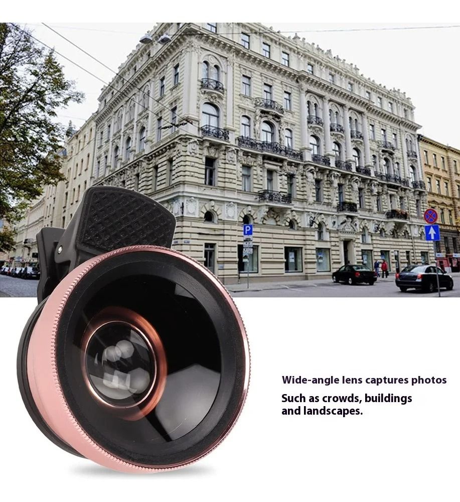 Professional HD 2-in-1 Wide Angle and Macro Smartphone Lens Kit
