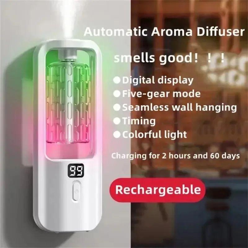 Smart Automatic Aromatherapy Machine – Multi-Mode Perfume Diffuser Mini Oil Diffuser with 5-Level Adjustment