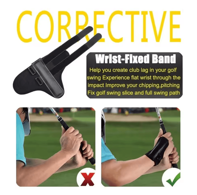 ProAlign Golf Swing Trainer Wrist Brace Power Band