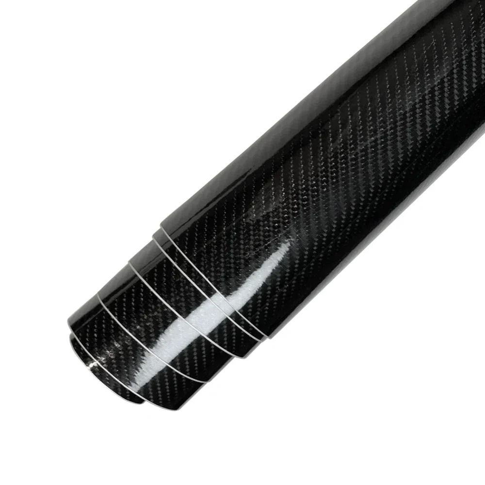 Premium Gloss Carbon Fiber Vinyl Wrap – Waterproof 3D/6D Car Styling Film
