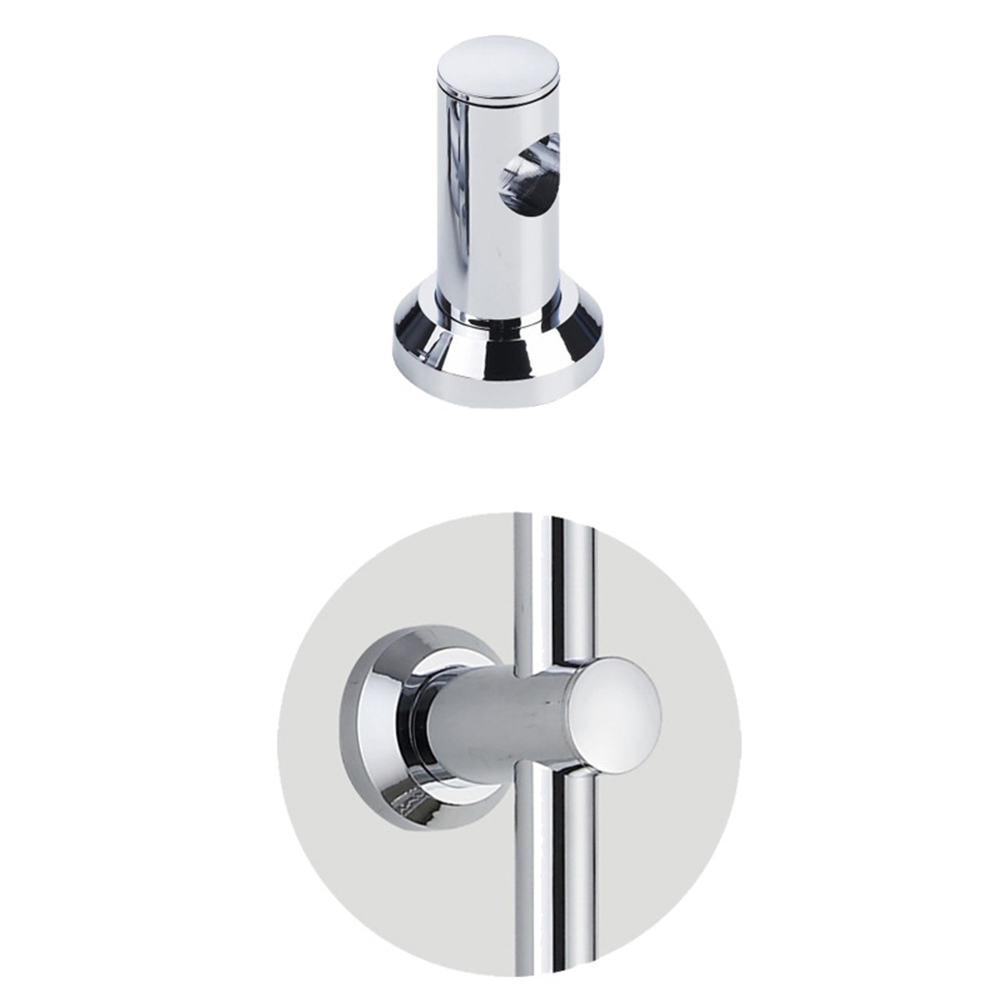 Adjustable shower bar bracket Wall Mount Holder for Secure Rail Support