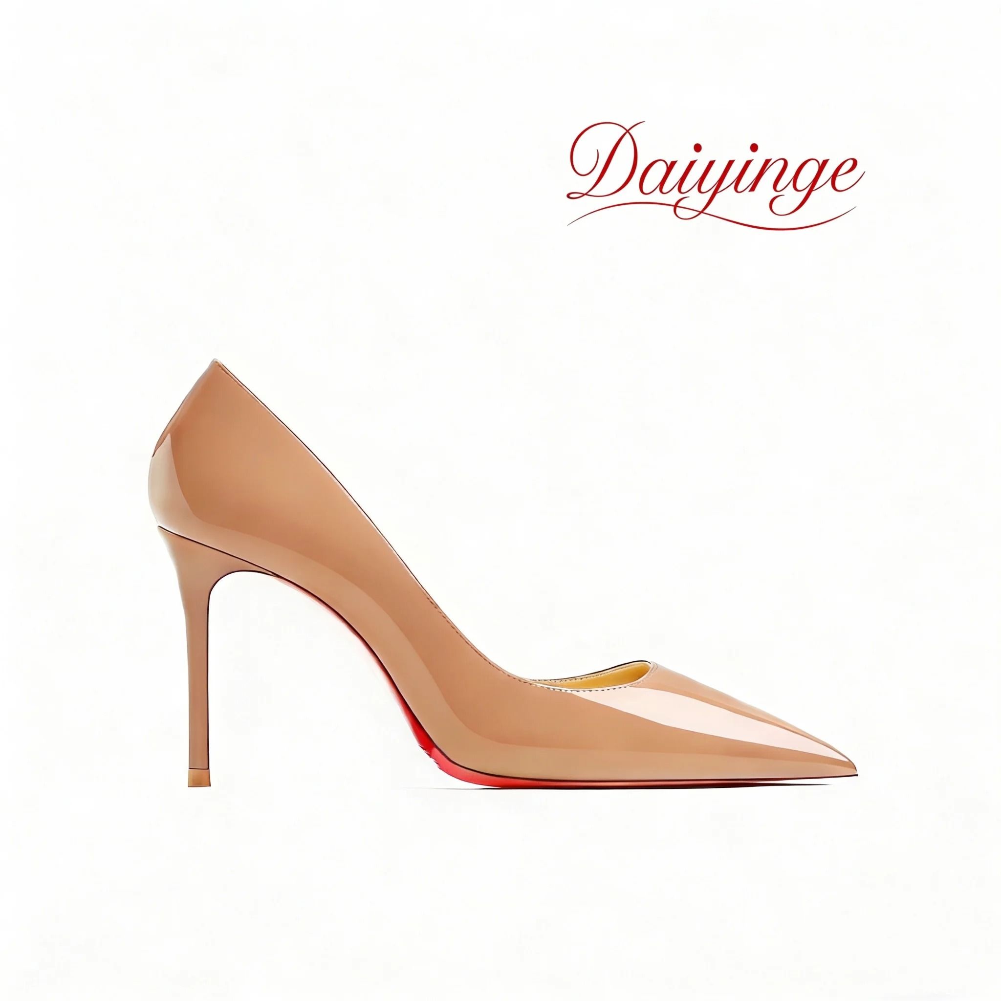 Luxury 12cm Red Bottom Heels Pointed Toe Stiletto Pumps for Party and Wedding