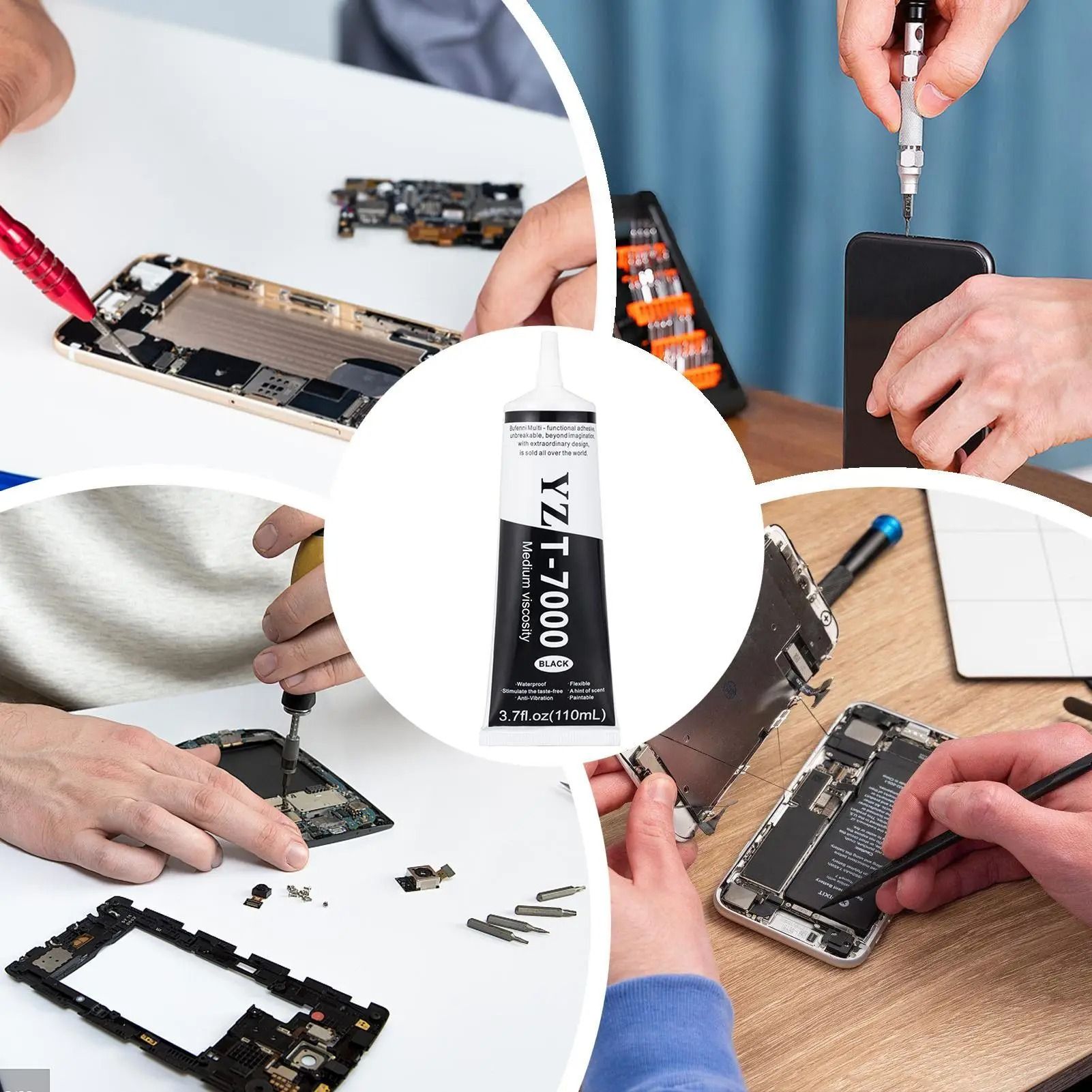 Black Universal Repair Adhesive Glue