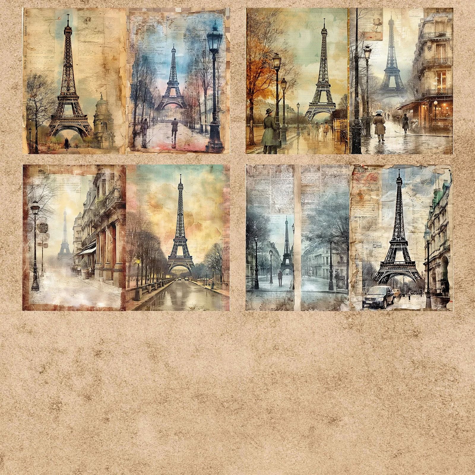 Retro Architecture & Botanical Vintage Journaling Sheets