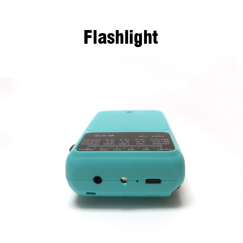 Emergency Survival Radio with Flashlight Portable AM FM SW Radio Rechargeable