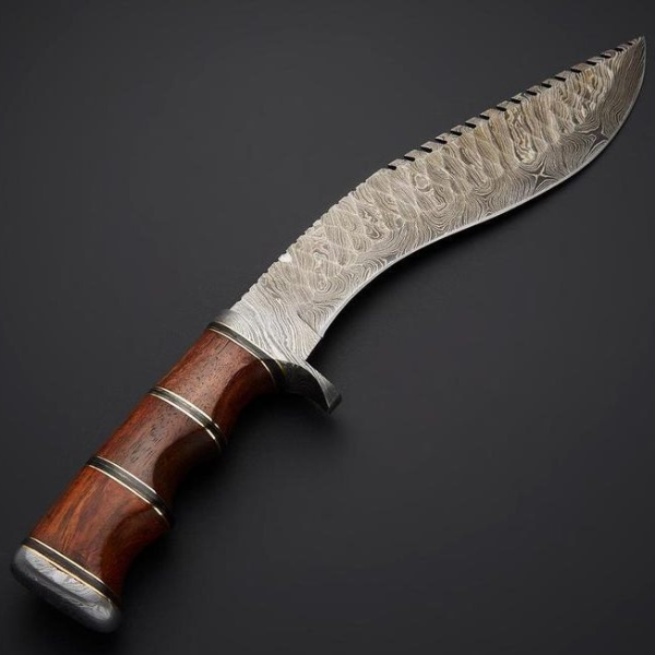 Customizable Carbon Steel 18 Inches Kukri Tukish Design with Pure Leather Sheath
