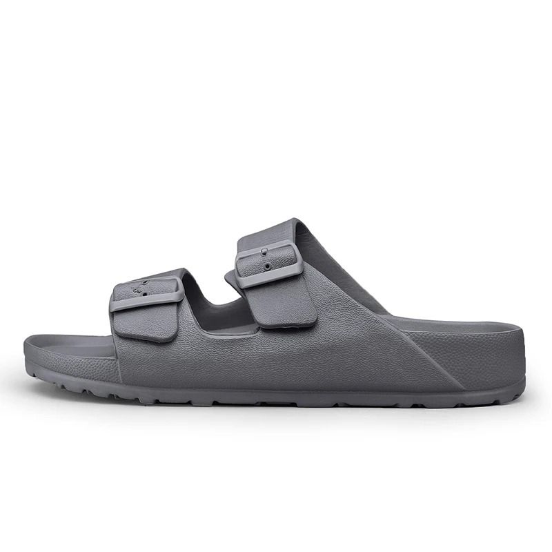 Mens Adjustable Soft Slides Lightweight Anti Slip Summer Slippers