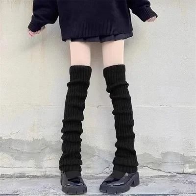 Ribbed Knit Lolita Leg Warmers and Boot Cuffs