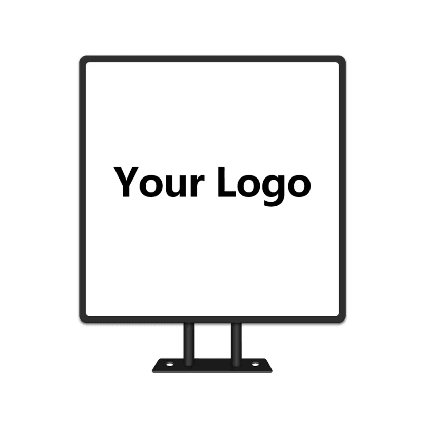 Custom Round LED Light Box Sign – Double-Sided Illuminated Business Logo Display
