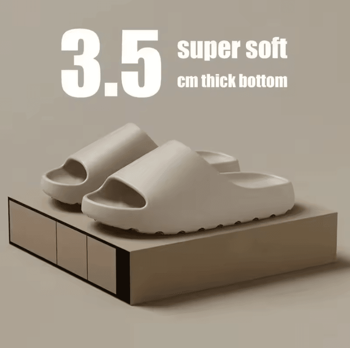 Unisex Cloud Thick-Soled Sandals – EVA Beach Slides Soft Bottom Summer Fashion Slippers